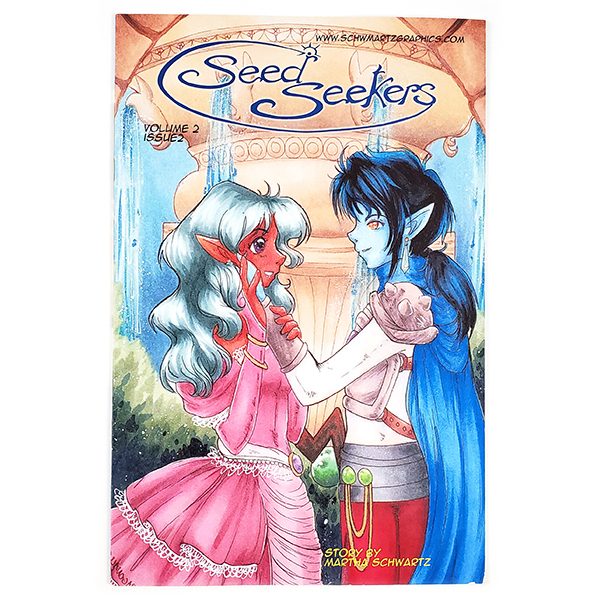 Seed Seekers Comic Book Volume 2 - Issue 2 | Story by Martha Schwartz | Cover Art Inked and Colored by DragonAlloy aka Jamie Joslyn