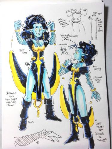 CharacterConcept Color BlueLady
